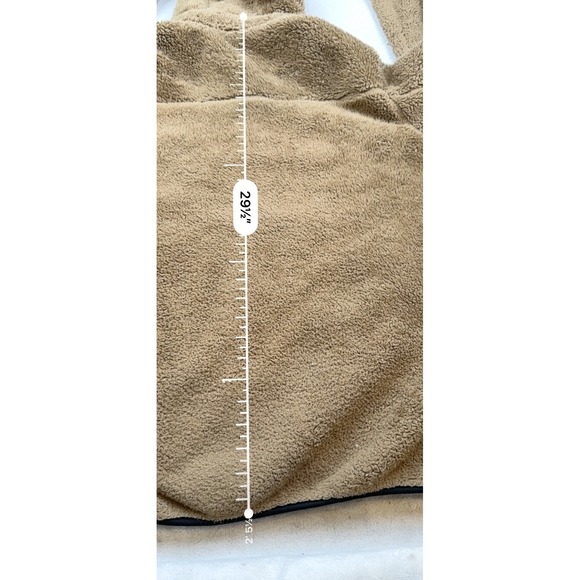 Uniqlo Women's Fleece Zip Up Hoodie Jacket Tan Size L - Picture 6 of 6